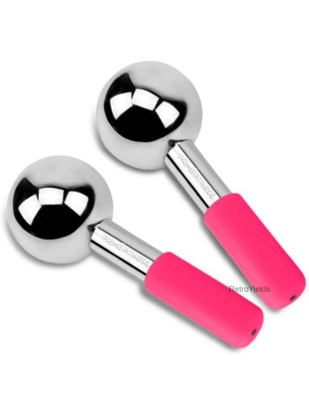 Stainless Steel Ice Globes Cryo Facial Roller Massager For Neck And Eyes